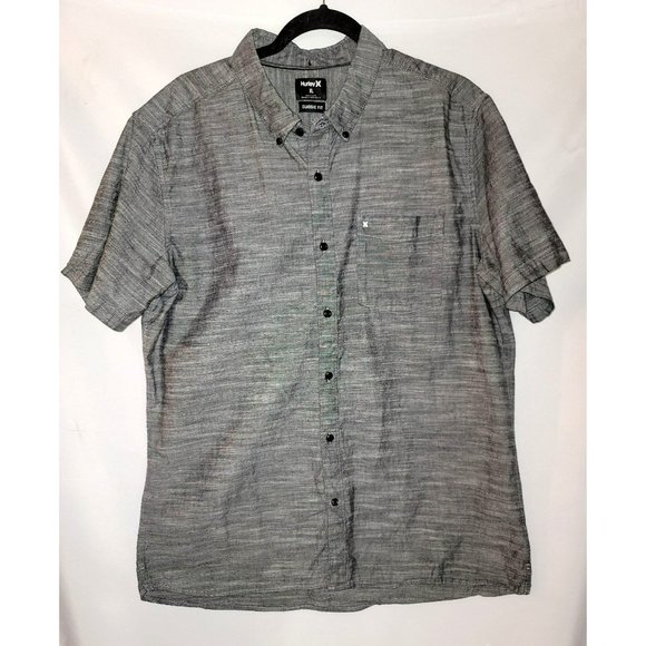 Hurley Other - Hurley Heather Grey Short Sleeve Shirt - Size XL